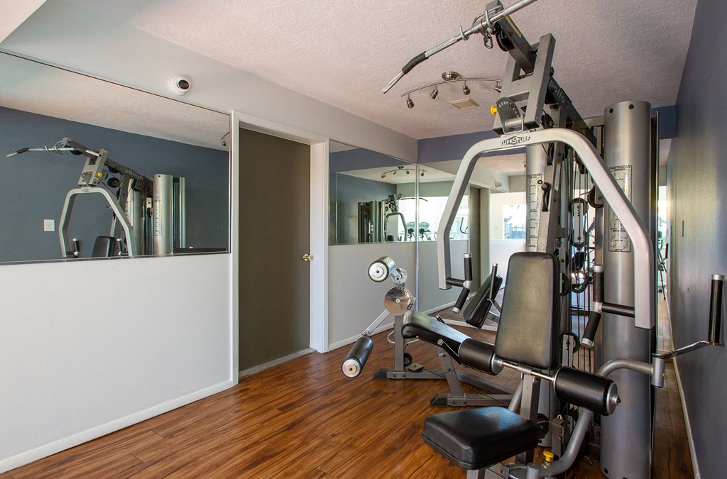 Weight Machine at Encanto Lofts in Albuquerque New Mexico